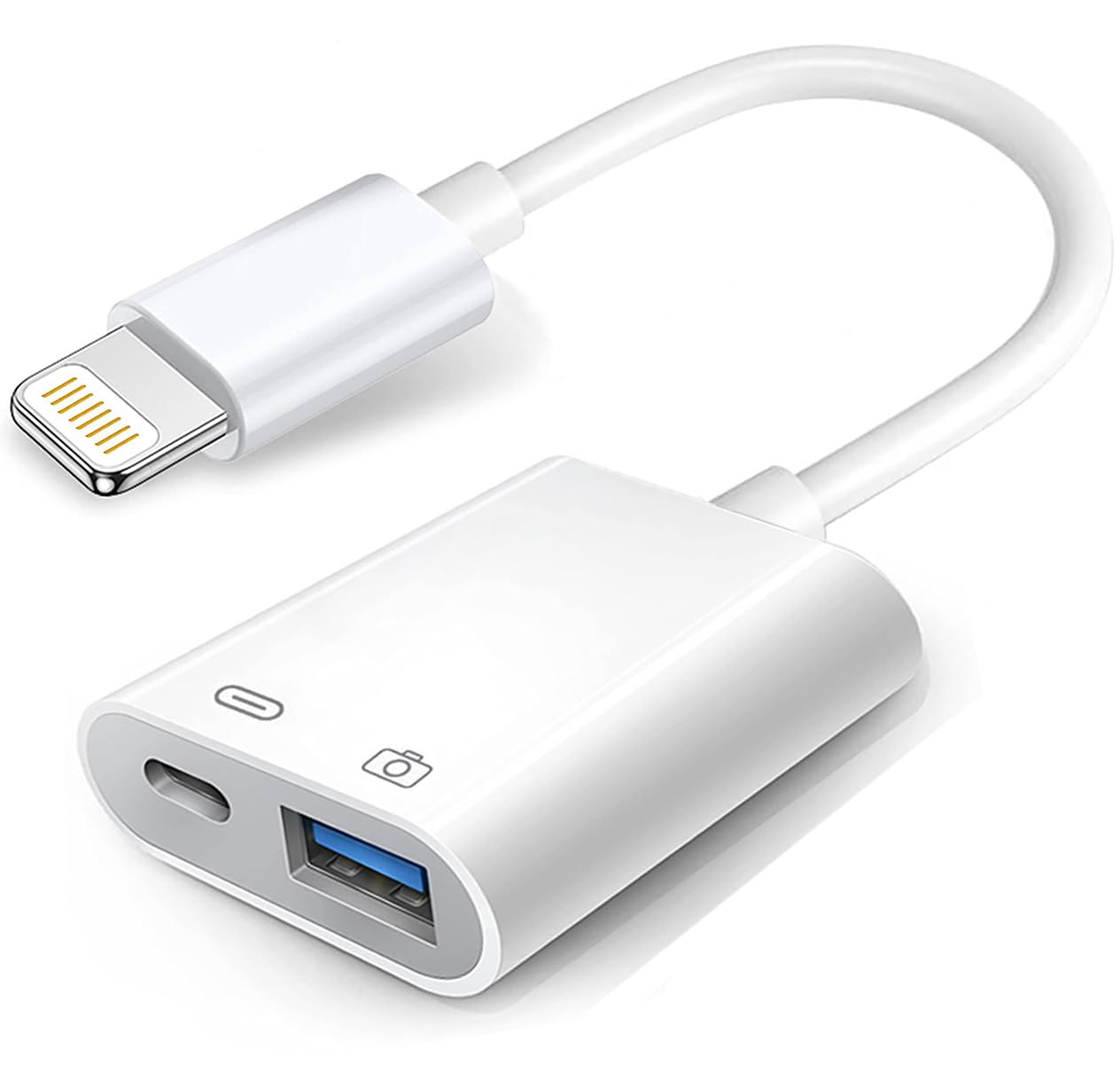 Amazon.com: Apple Lightning to USB Camera Adapter with Charging